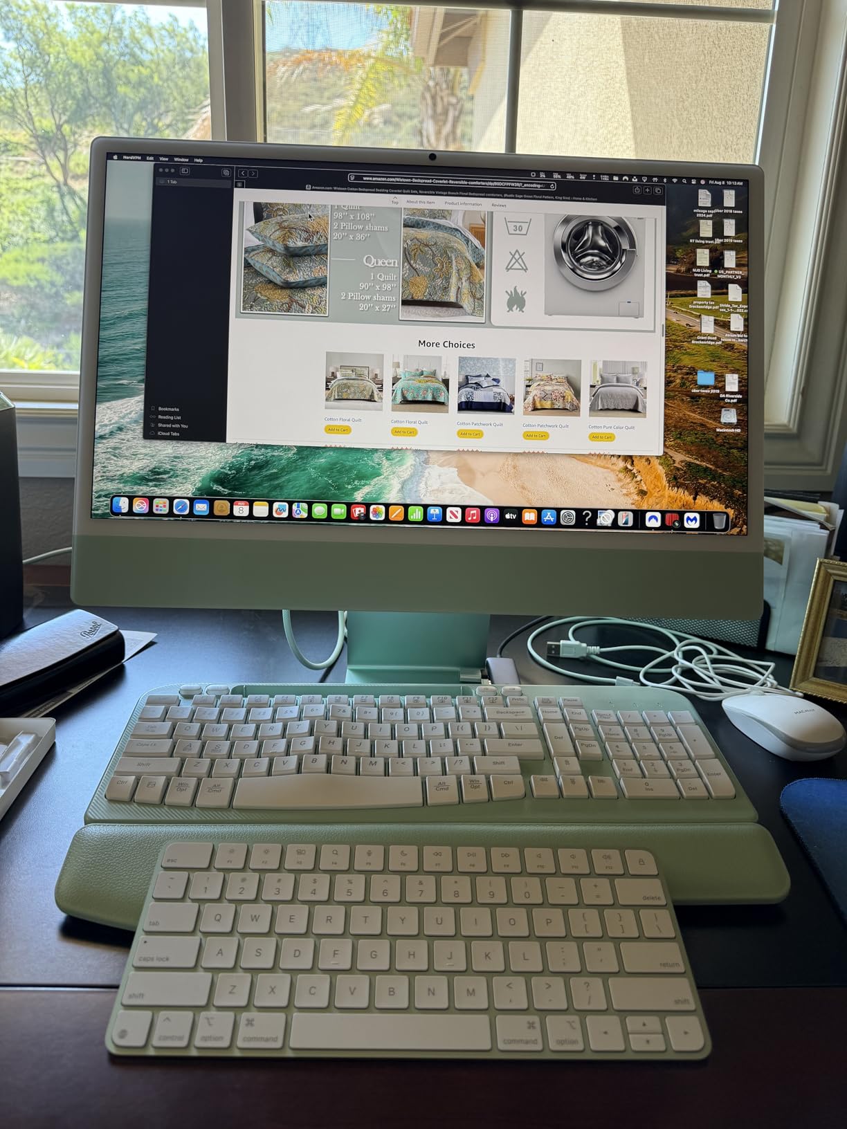 2024 iMac All-in-One Desktop Computer with M4 chip with 8-core CPU and 8-core GPU: Built for Apple Intelligence, 24-inch Retina Display, 16GB Unified Memory, 256GB SSD Storage; Pink customer photo 1