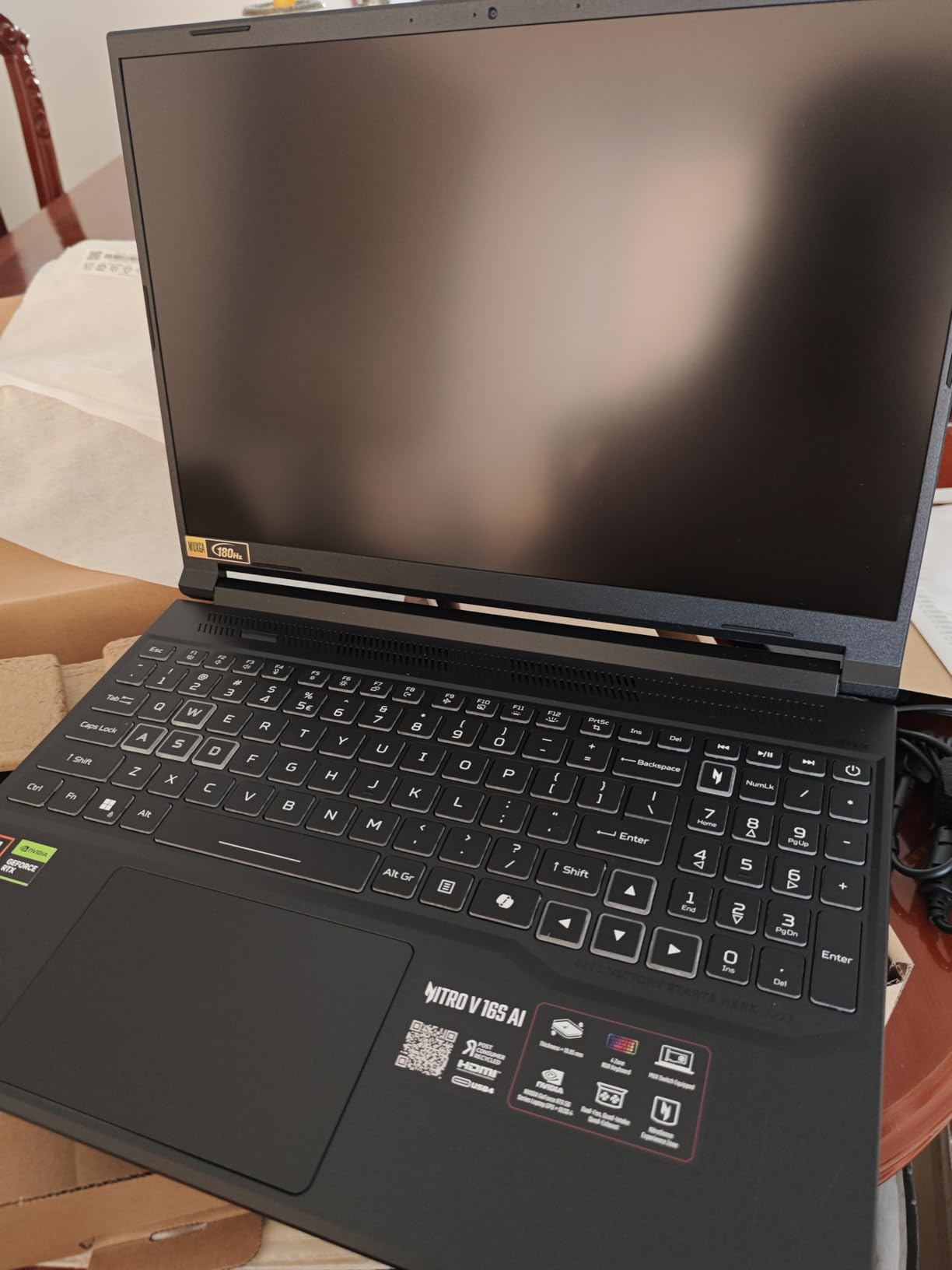 Acer Nitro V 16S AI Gaming Laptop, AMD Ryzen 7 260, NVIDIA GeForce RTX 5060 (572 AI Tops), 16