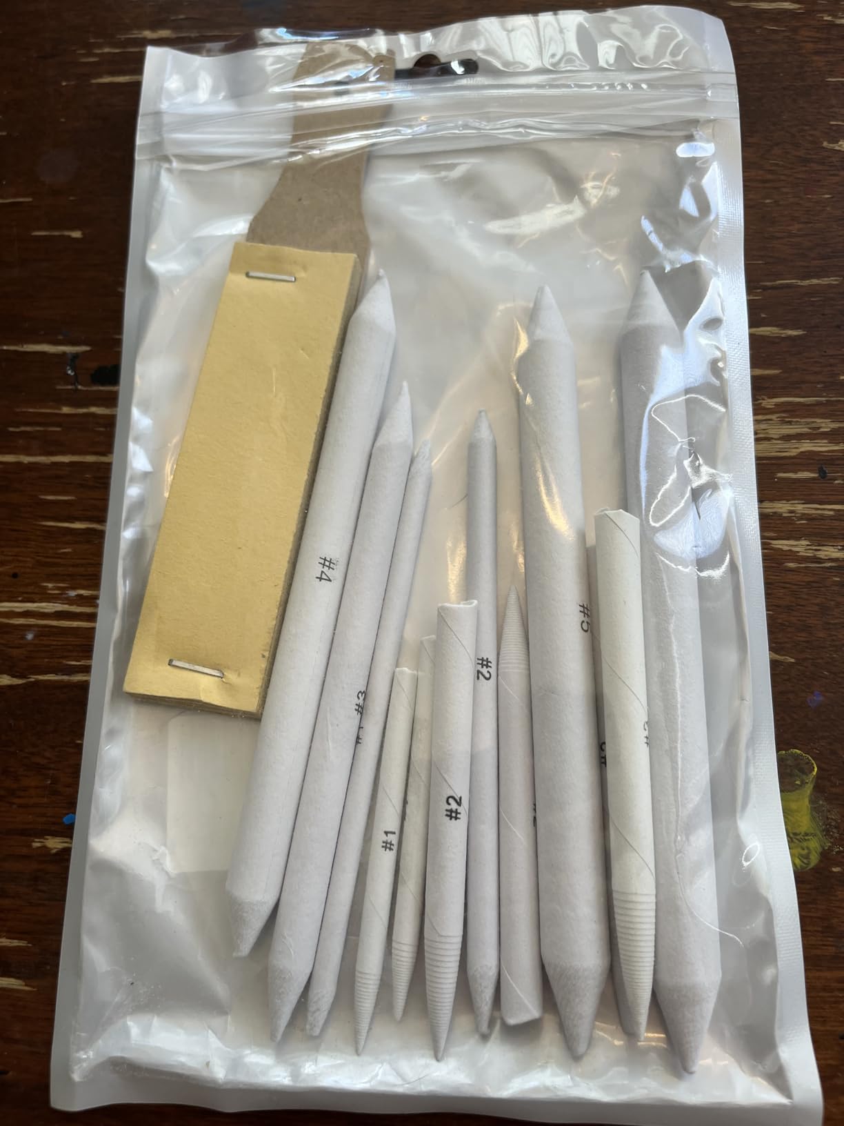 Aenir Blending Stumps for Drawing, Tortillons Blending Stumps Set of 13 Pack with Sandpaper Pencil Sharpener, Paper Art Blenders Tools for Charcoal, Graphite, Drawing Tools for Artists. customer photo 2