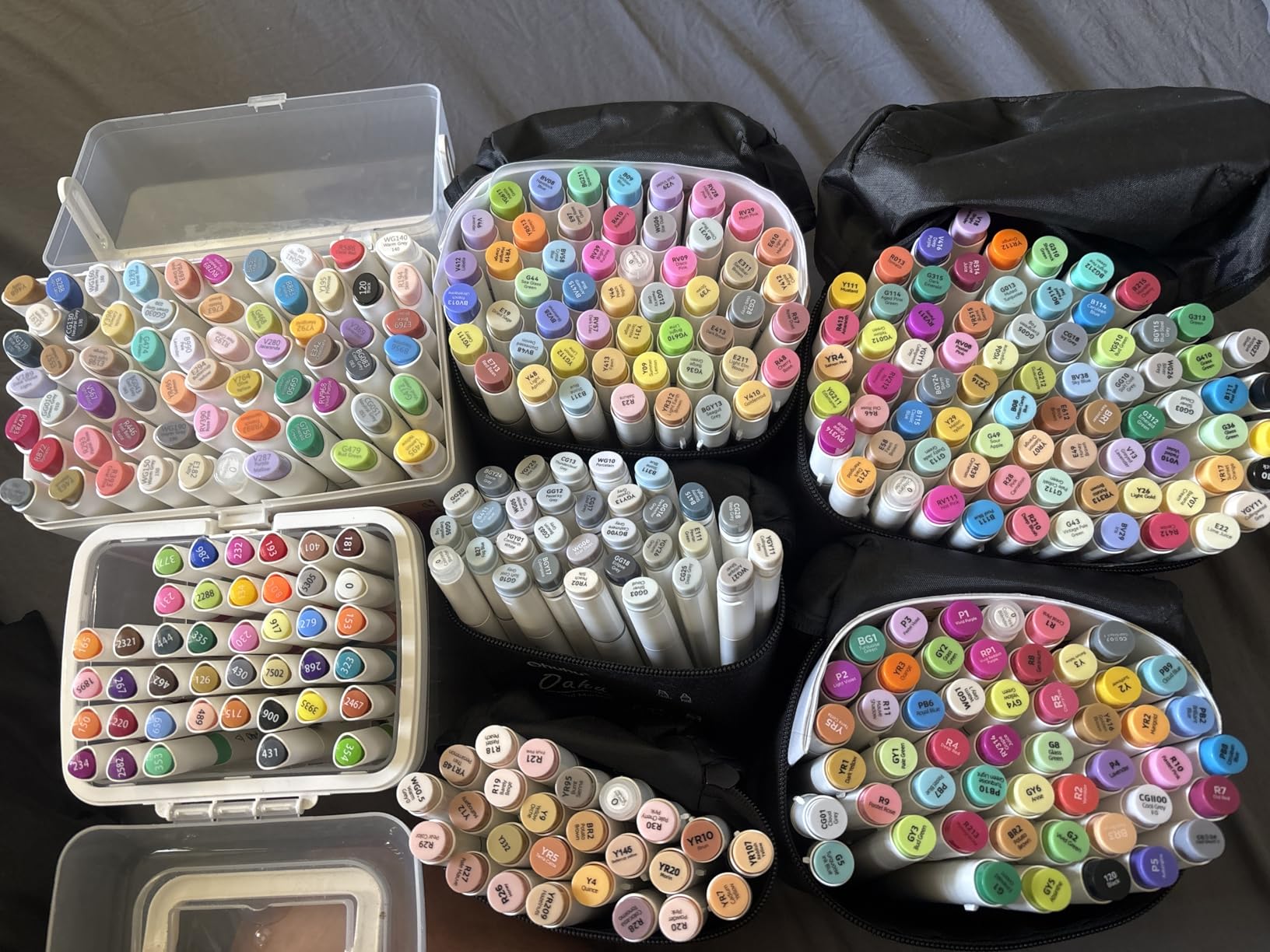 Ohuhu Alcohol Markers: Soft Chisel 60 Illustration-color Brush & Soft Chisel Dual Tips Drawing Markers for Artist Beginner Adult Coloring Illustration Sketching - Honolulu S - Red Dot Award Winner customer photo 1
