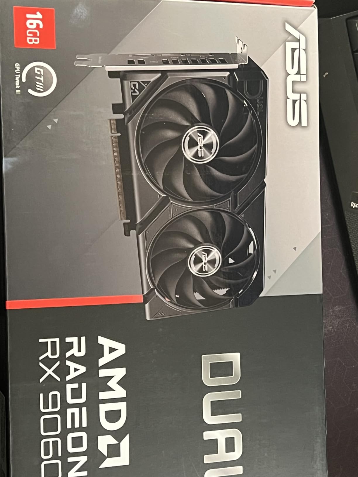ASUS Dual AMD Radeon RX 9060 XT 16GB GDDR6 Graphics Card, (PCIe 5.0, HDMI 2.1b, DisplayPort 2.1a, 2.5-Slot Design, Axial-tech Fan Design, 0dB Technology), 3 Year Warranty customer photo 2