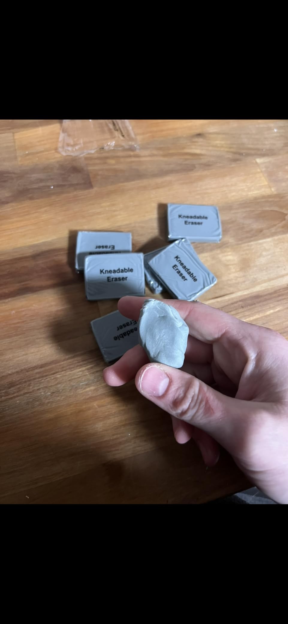 Phinus Kneaded Erasers for Artists, Drawing Eraser, Grey Kneadable Eraser, Absorbent Kneaded Eraser for Art Supplies, Charcoal Pencils, Sketching Supplies (8 Pack) customer photo 1