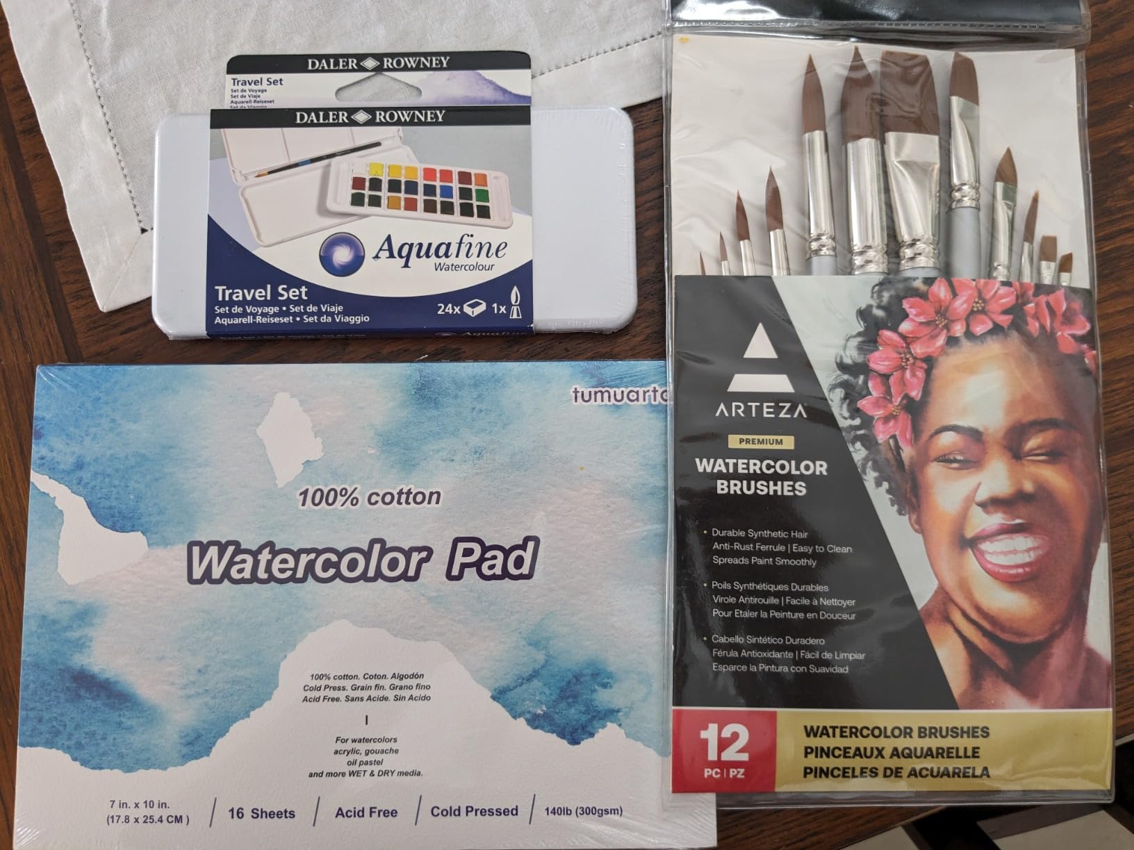 tumuarta 100% Cotton Watercolor Paper Block, 140 LB, 300 GSM, 9