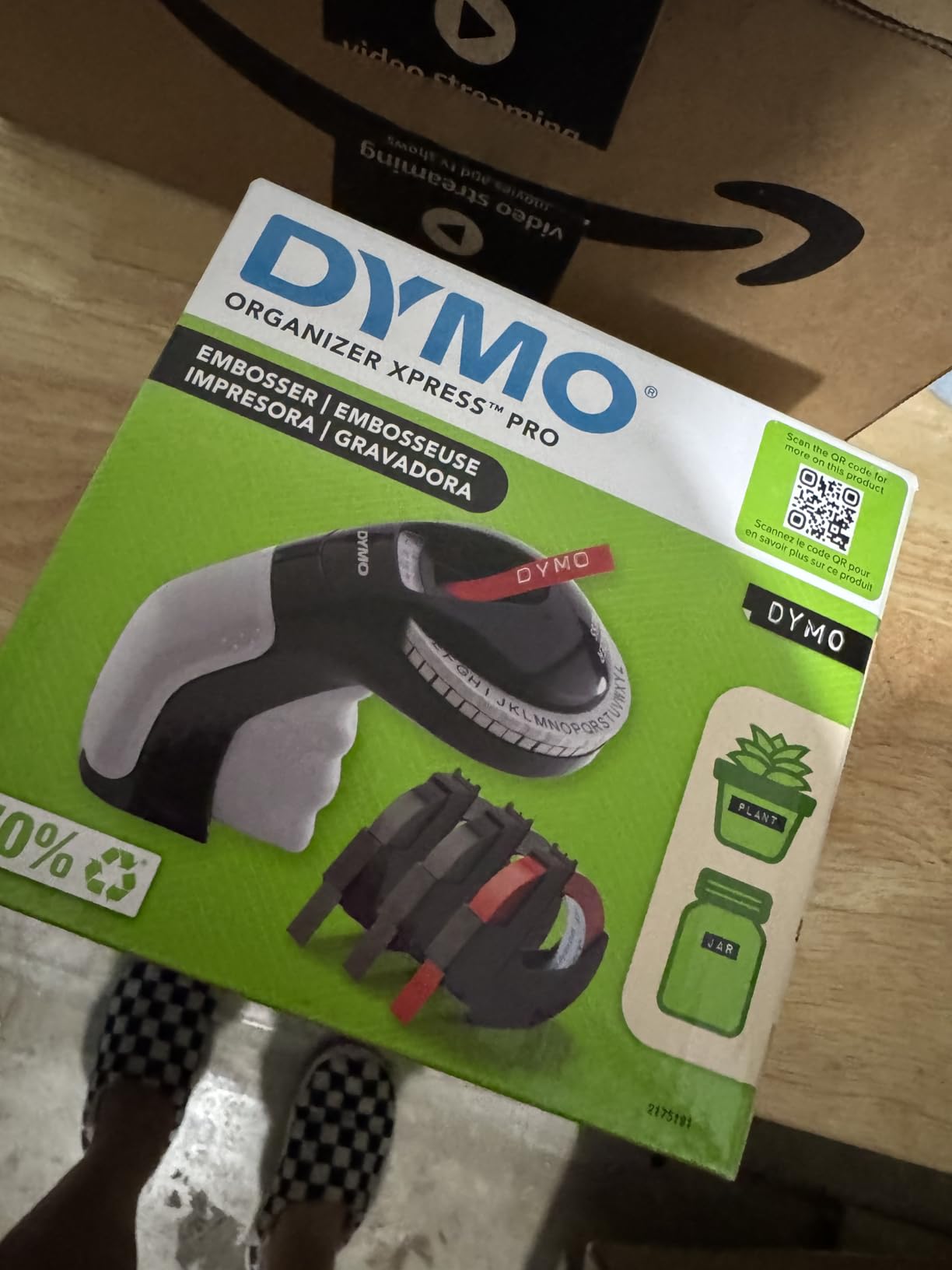 DYMO Embossing Label Maker, Includes 3 DYMO Label Tapes, Organizer Xpress Pro Starter Kit - Ergonomic Design, For Home DIY & Crafting customer photo 1