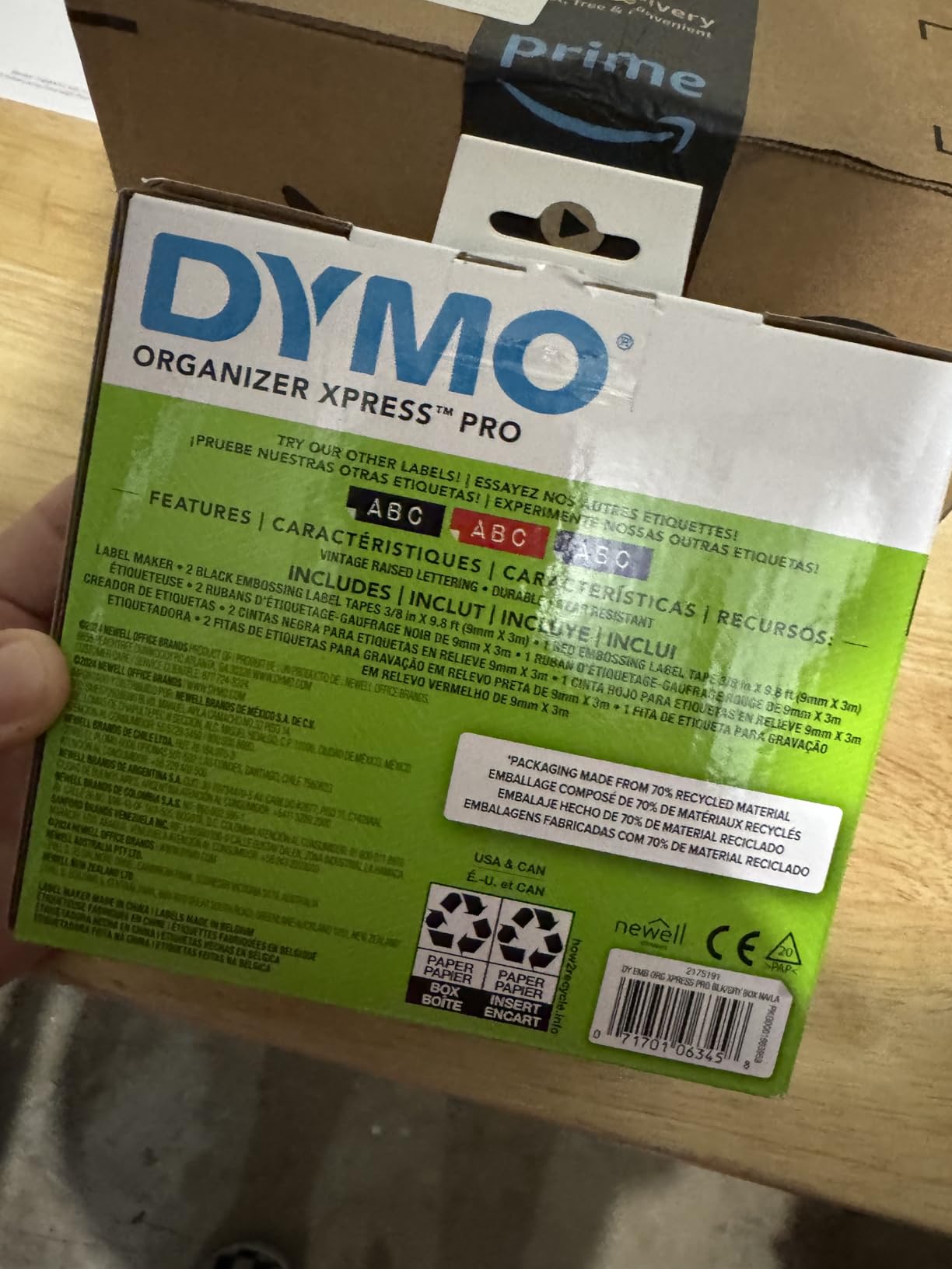 DYMO Embossing Label Maker, Includes 3 DYMO Label Tapes, Organizer Xpress Pro Starter Kit - Ergonomic Design, For Home DIY & Crafting customer photo 2