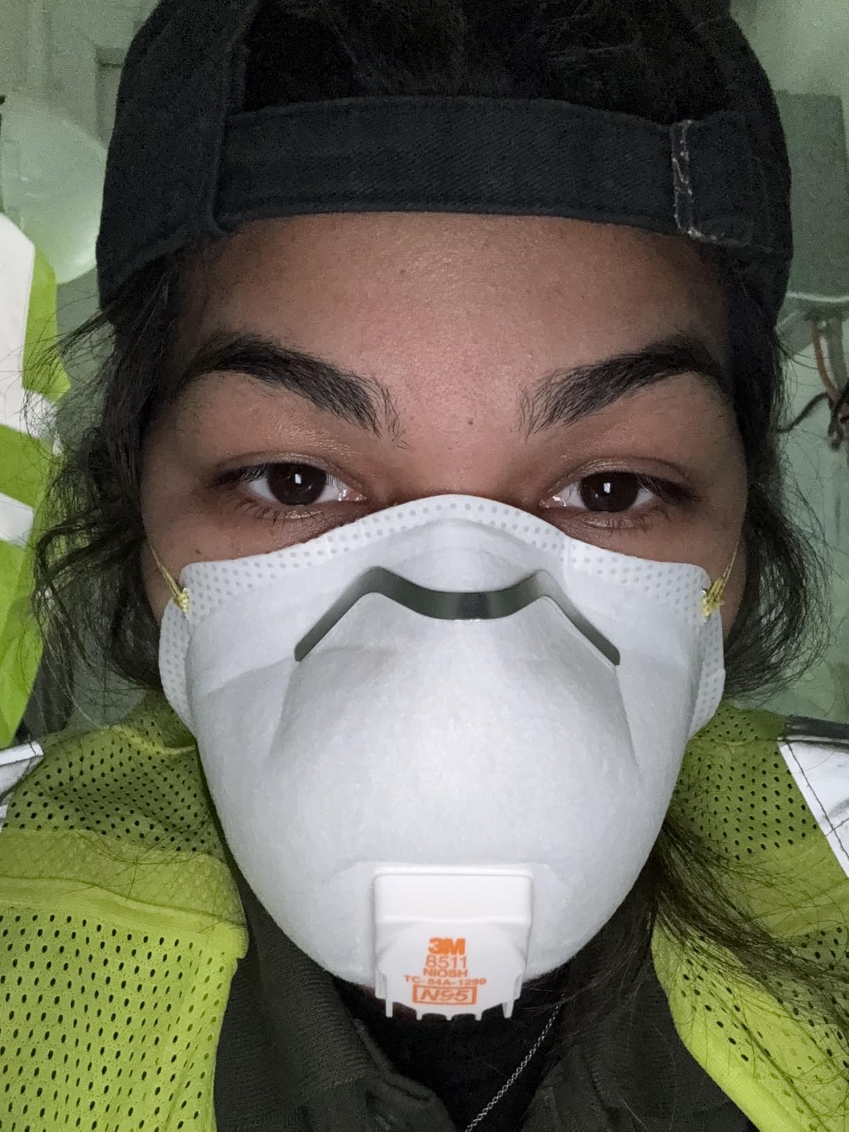 3M Valved Respirator 8511, Disposable Respirator, Comfortable Disposable Respirator Cool Flow Valve, May Be Used For Sanding, Sawing, Wood Working, Yard Work, 10 per pack customer photo 1