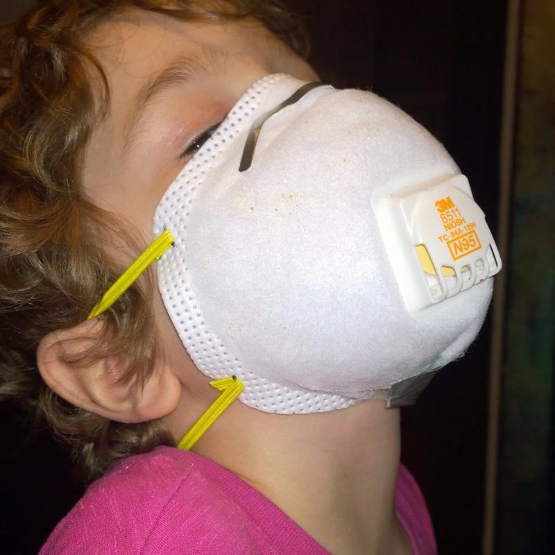 3M Valved Respirator 8511, Disposable Respirator, Comfortable Disposable Respirator Cool Flow Valve, May Be Used For Sanding, Sawing, Wood Working, Yard Work, 10 per pack customer photo 2