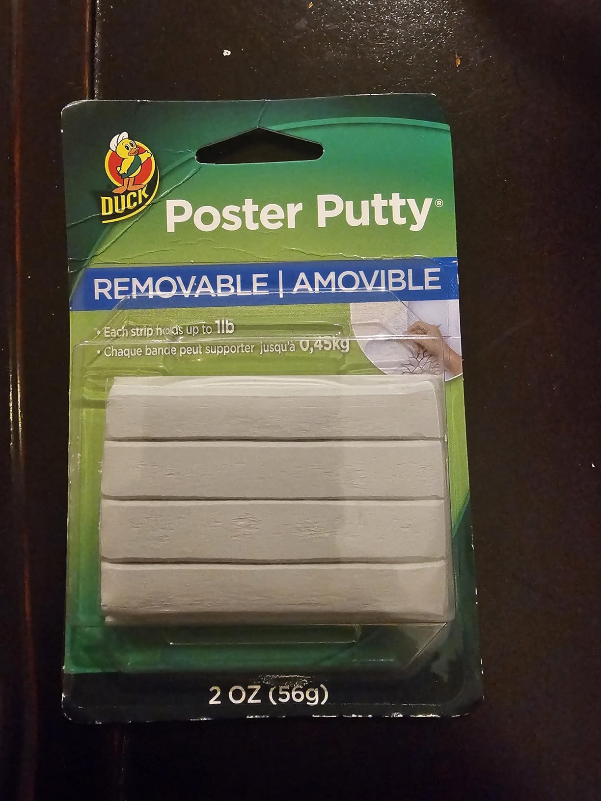 Duck Brand Reusable and Removable Poster Putty for Mounting, 2 oz, White (1436912) customer photo 1