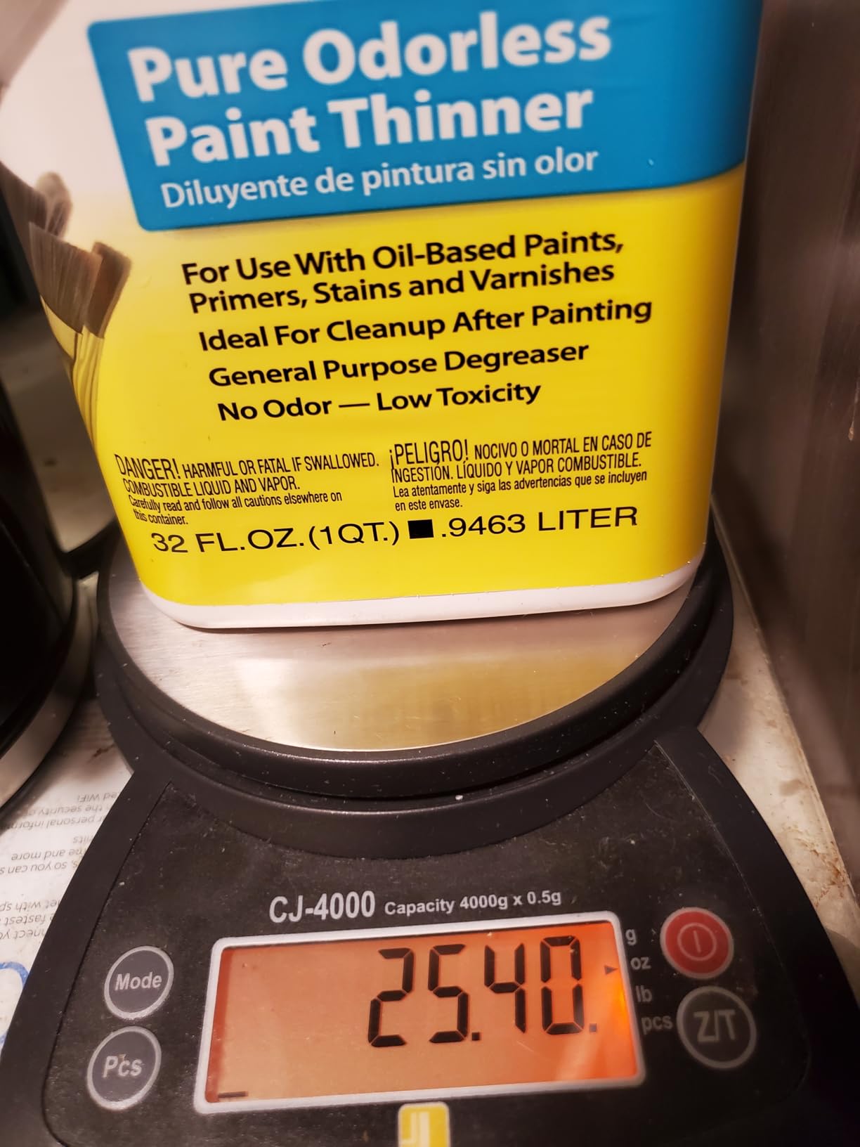 Sunnyside 70532 Pure Odorless Paint Thinner, Quart customer photo 2