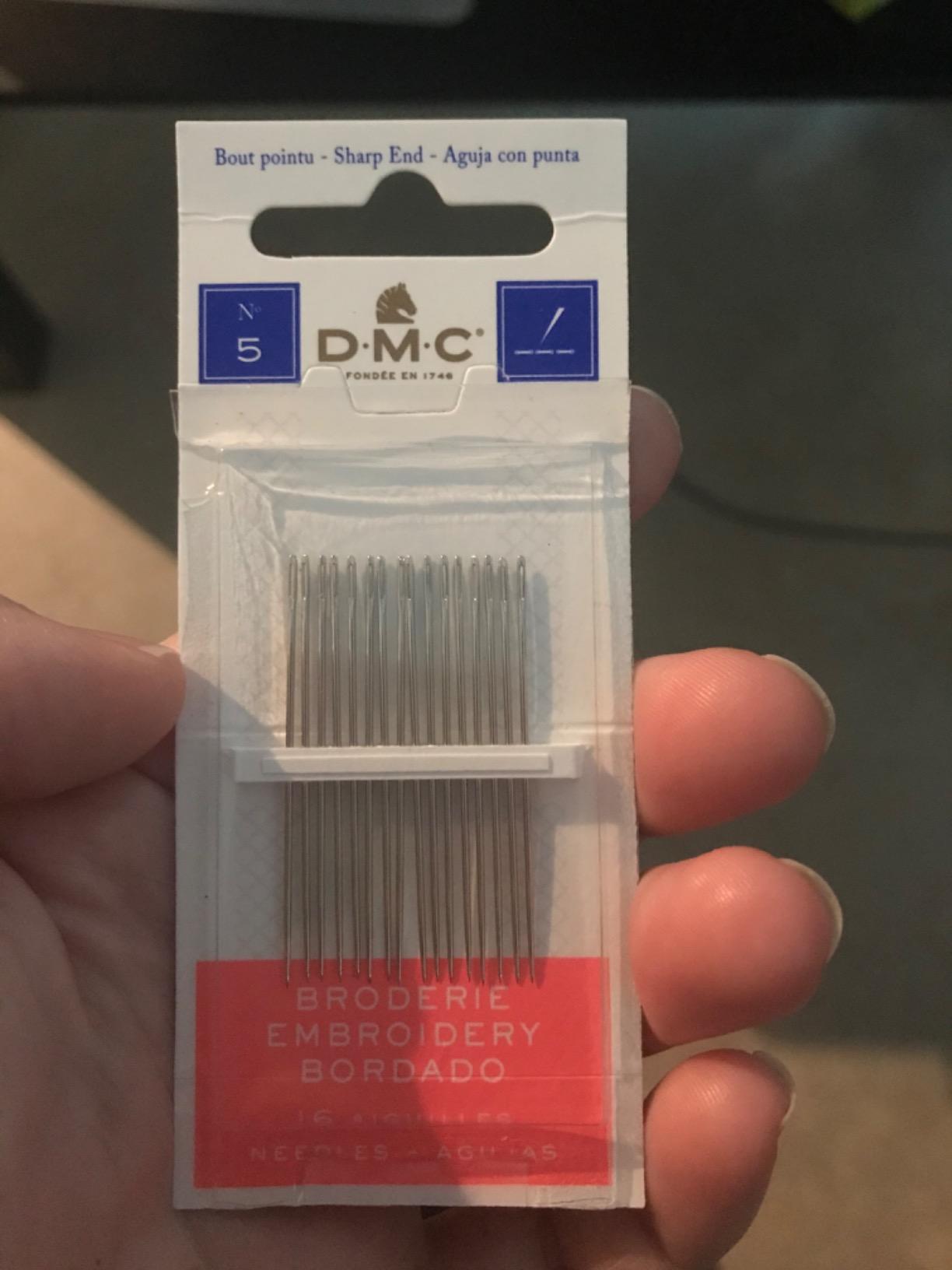 DMC 1765-5 Embroidery Hand Needles, 15-Pack, Size 5 customer photo 1