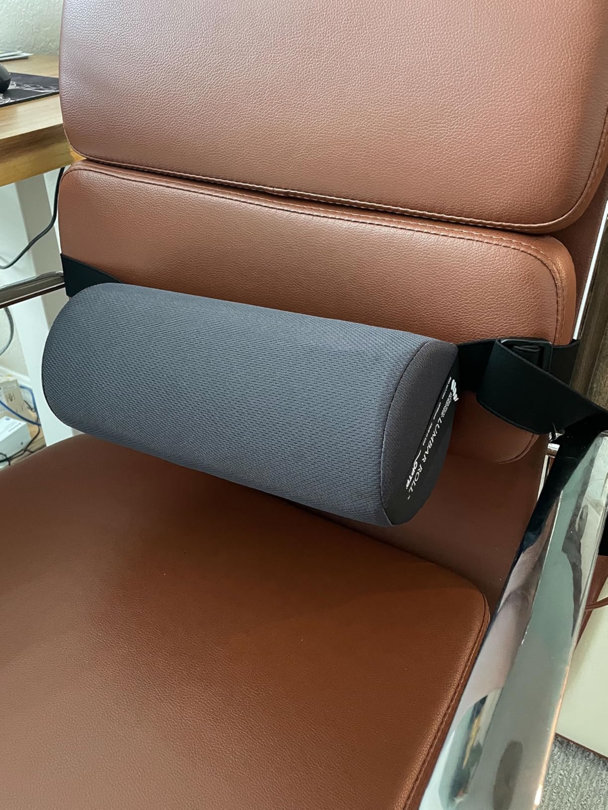 OPTP The Original McKenzie Lumbar Roll - USA-Made Low Back Lumbar Support for Office Chair & Car Seat Back Support Cushion, Preferred by Physical Therapists - Standard Density customer photo 1