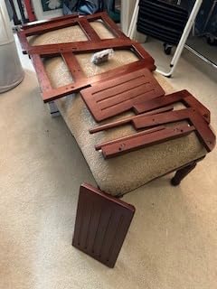 Winsome Beech Wood Double Step Stool, Antique Walnut (94022) customer photo 2