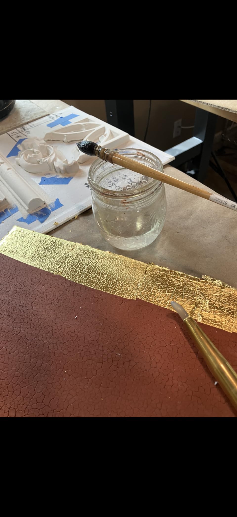 GOLDEN Crackle Paste, 8 fl. oz. Jar, Professional Acrylic Paste Medium, Opaque customer photo 1
