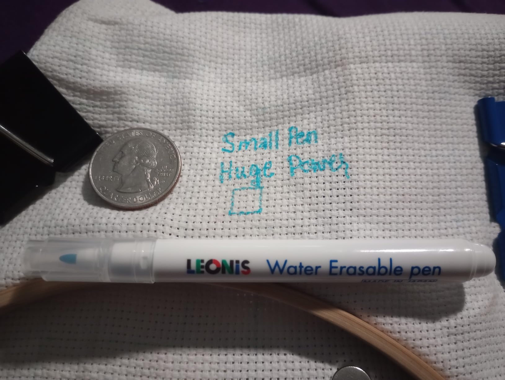 LEONIS Water Erasable Fabric Marking Pen & Disappearing Ink Fabric Marking Pen Set [ 91620 ] customer photo 2