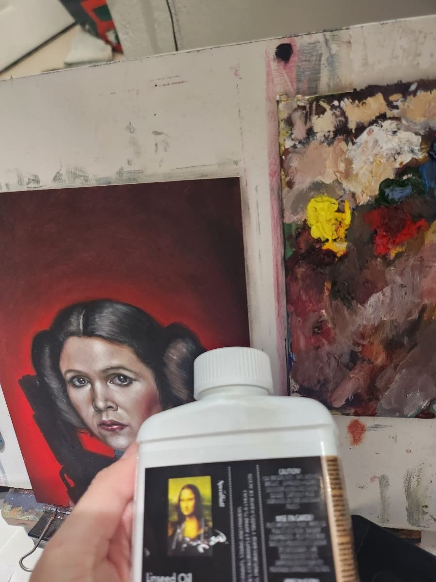 Speedball 8-Ounce Mona Lisa Linseed Oil, Clear (170008) customer photo 1