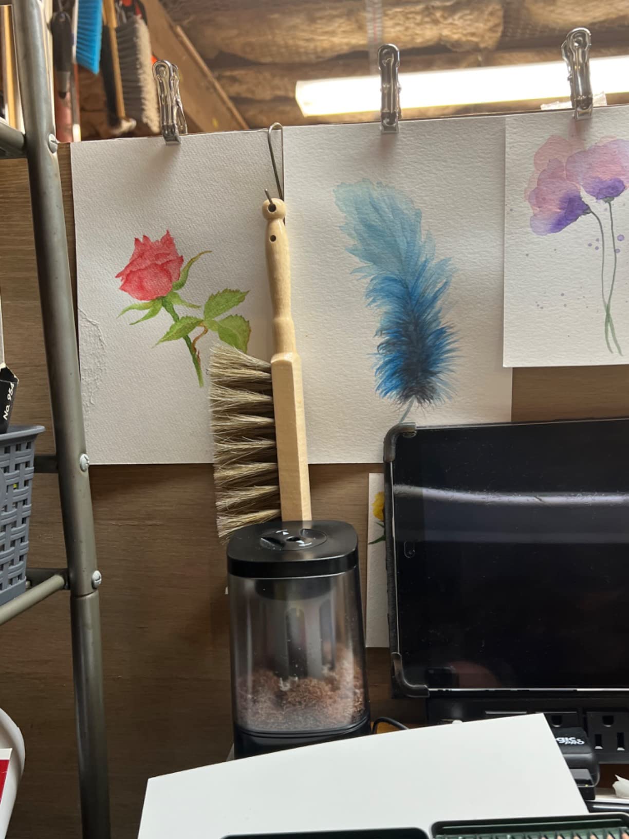 da Vinci Graphic Design Series 2485 - Dusting Brush - Soft White Goat Hair with Lacquered Wood Handle customer photo 1