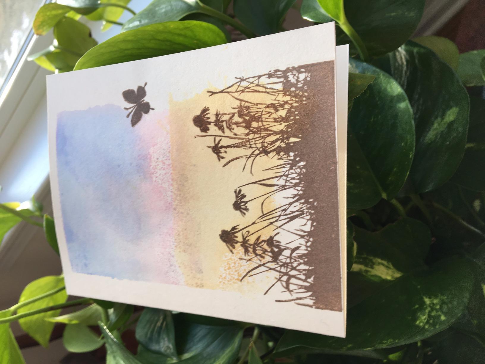 Inkadinkado Meadow Floral Clear Stamp Set, 5 pc customer photo 1