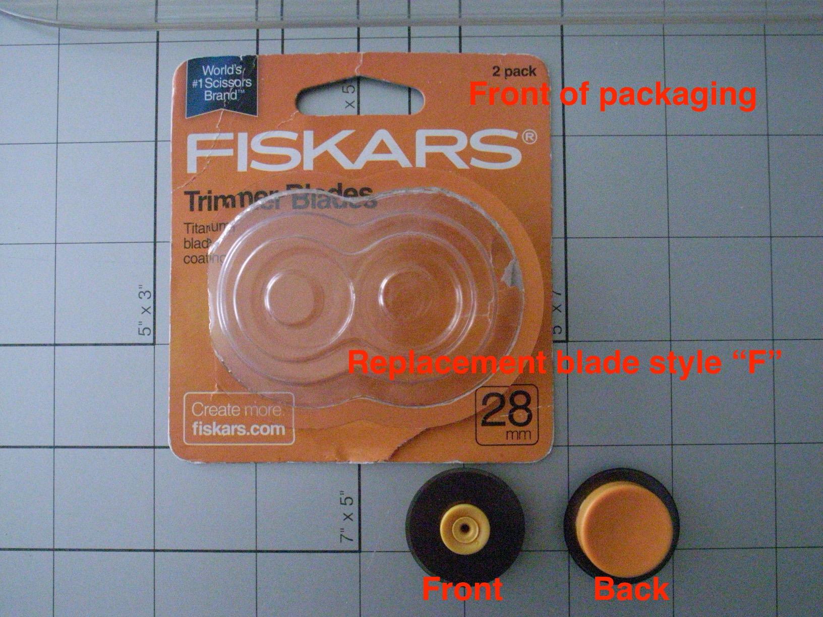 Fiskars 28mm Replacement Titanium Rotary Cutter Blades (2-Pack) - Style F - Compatible with Fiskars 28mm Rotary Paper Cutters customer photo 1