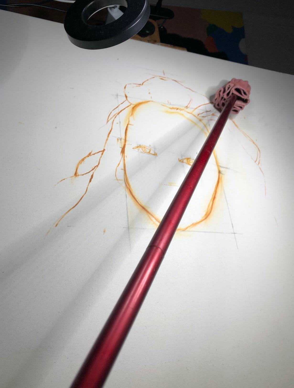 Creative Mark Professional Mahl Stick for Painting, Drawing & Sketching Classic Traditional Artist's and Sign Painter's Tool - Expands to 35.5