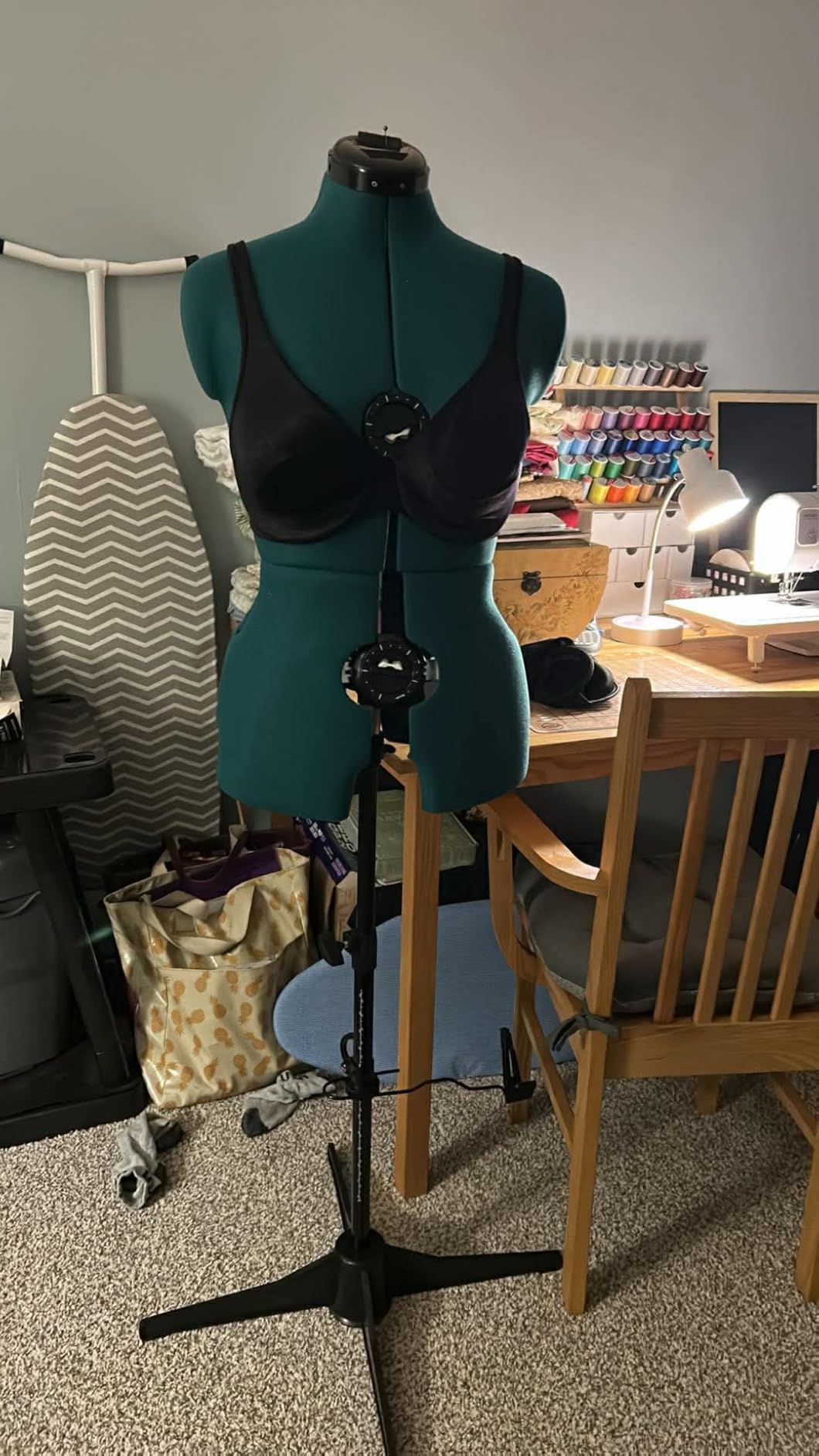 Dritz Sew You Adjustable Dress Form - Medium/Large Sizes US 12-18 - Female Clothing Mannequin for Sewing, Fitting, and Draping - Pinnable Sewing Mannequin with 12 Dials for Fitting + 360 Hem Guide customer photo 1