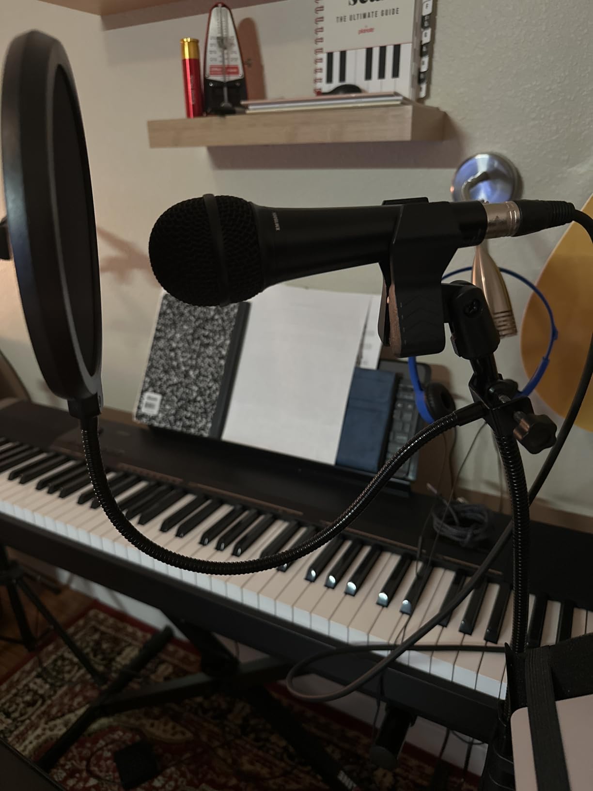 Neewer Professional Microphone Pop Filter Shield Dual Layered Wind Pop Screen With A Flexible 360 Degree Gooseneck Clip Stabilizing Arm customer photo 1