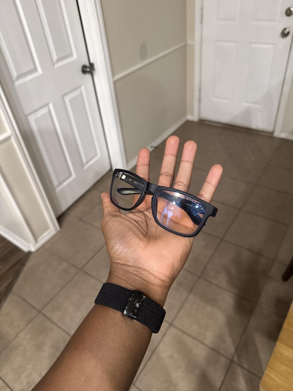 GUNNAR Gaming Glasses - Intercept Onyx Amber Lens - Blue Light Blocking Relieve Dry Eye customer photo 1