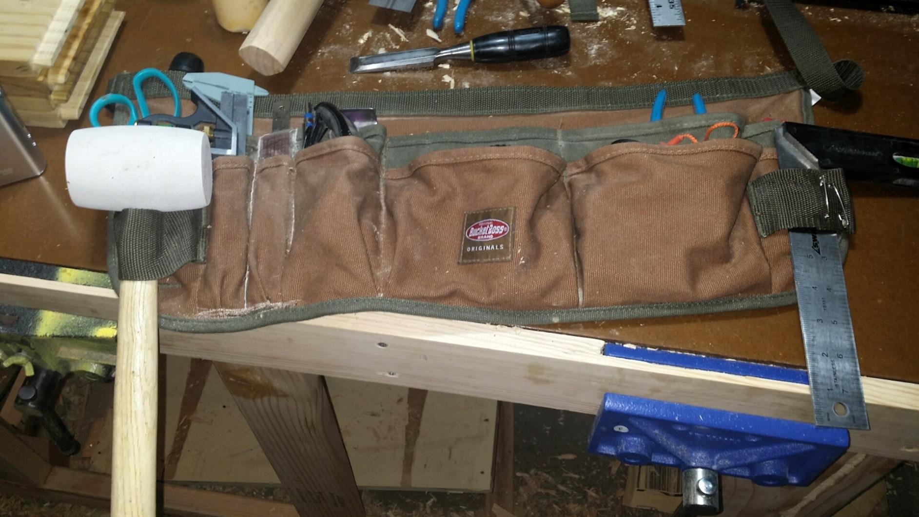 Bucket Boss Canvas SuperWaist Work Apron in Brown, 80100 customer photo 2