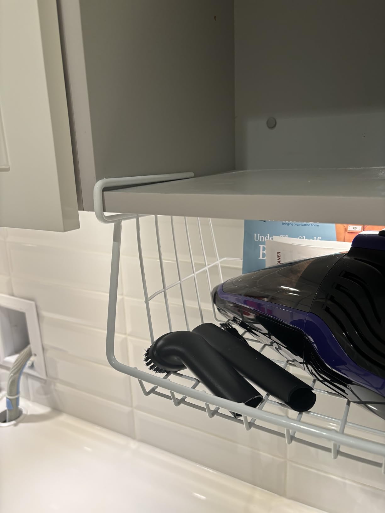 Whitmor White Wire Shelf Basket customer photo 1