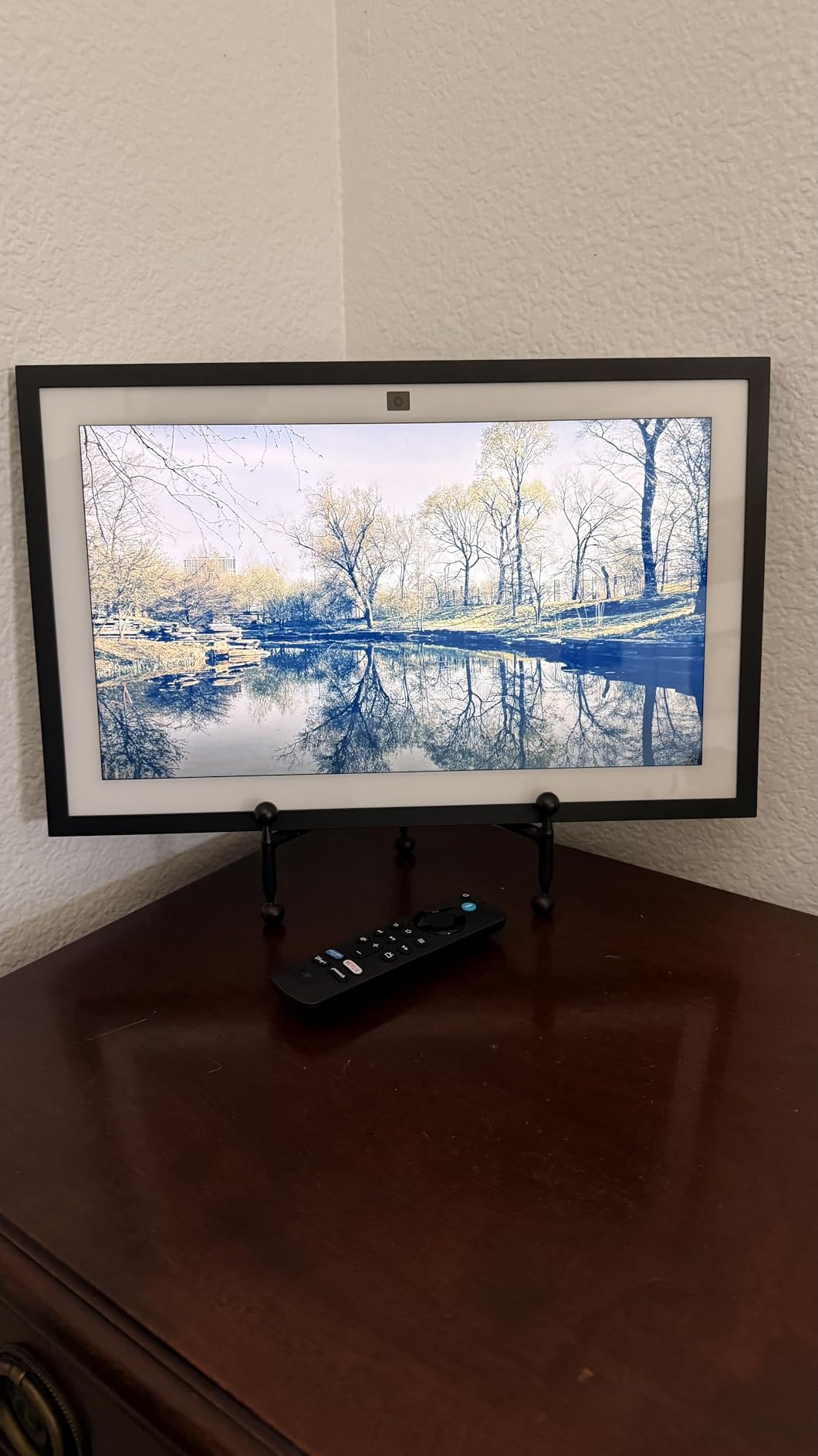 TRIPAR Modern Tripod Easel Display, Black Finish - Lightweight & Durable Design - Perfect for Displaying Decorative Pictures, Artwork, Plates, Tiles, & More (12 Inch) customer photo 1
