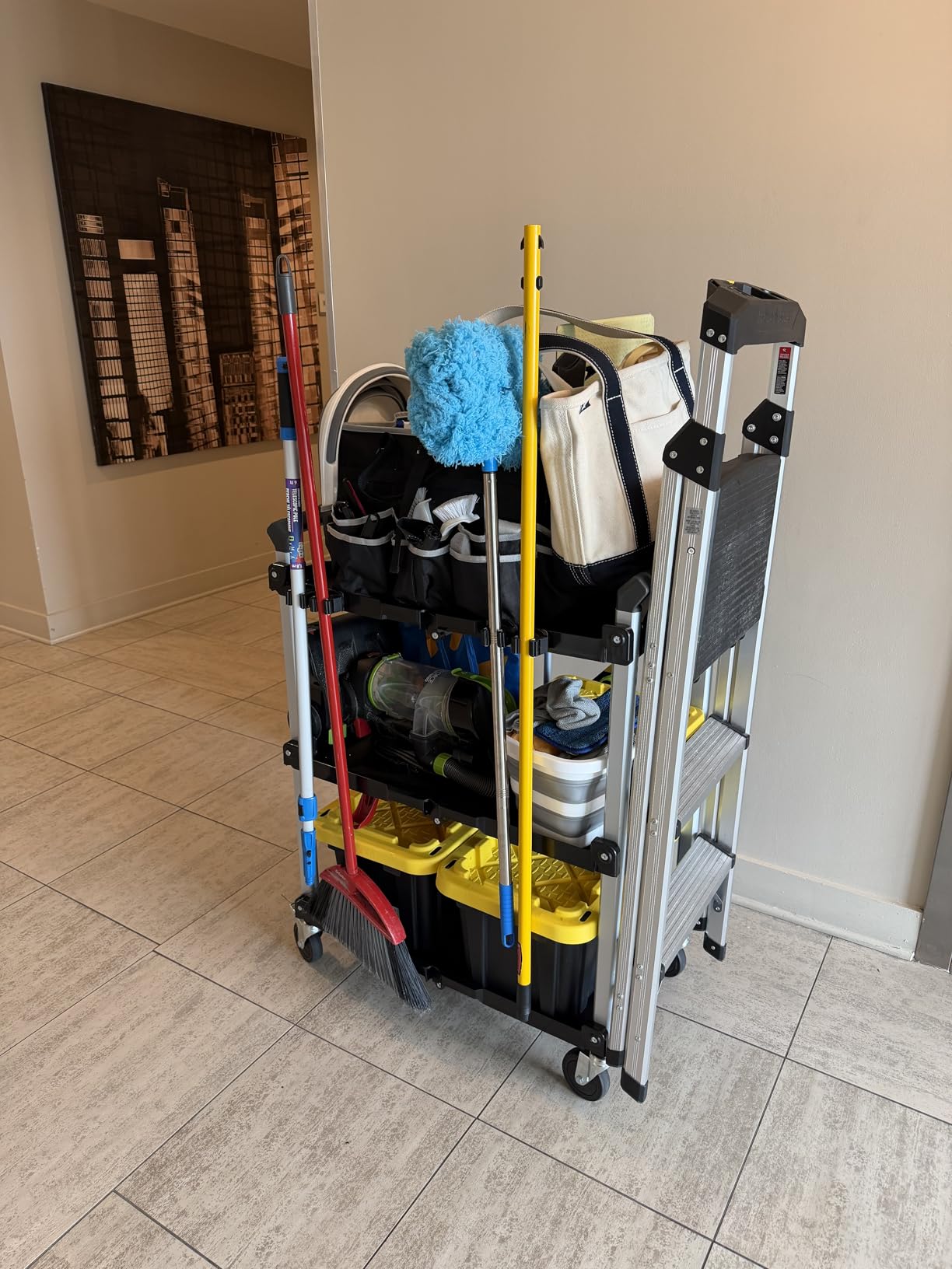 Olympia Tools 85-188 Pack-N-Roll Folding Collapsible Service Cart, 150LB Capacity customer photo 1