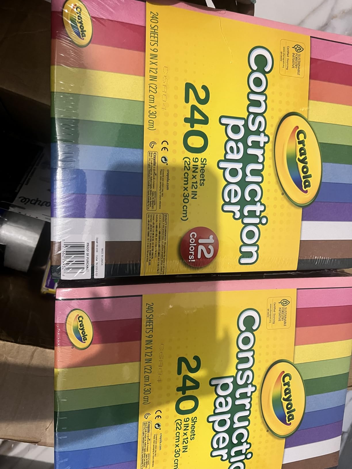 Crayola Construction Paper Bulk Pack (480 Sheets) - 10 Assorted Colors, 9x12, Teacher School Supplies & Classroom Must Haves, Card Making Craft Supplies, Art Paper customer photo 1