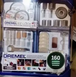 Dremel 709-02 110-Piece All-Purpose Rotary Tool Accessory Kit- Includes a Carving Bit, Sanding Drums, Grinding Stones, Cutting Discs, and a Storage Case, Gray customer photo 2