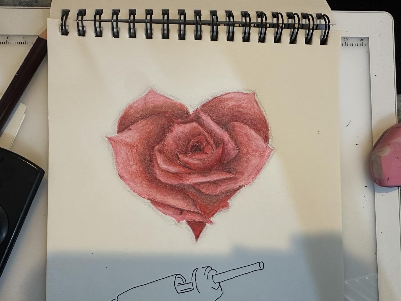 Strathmore 400 Series Wire Bound Colored Pencil Pad, 100 lb. Paper, 9 X 12 inches, 30 Sheets (477-9) customer photo 2