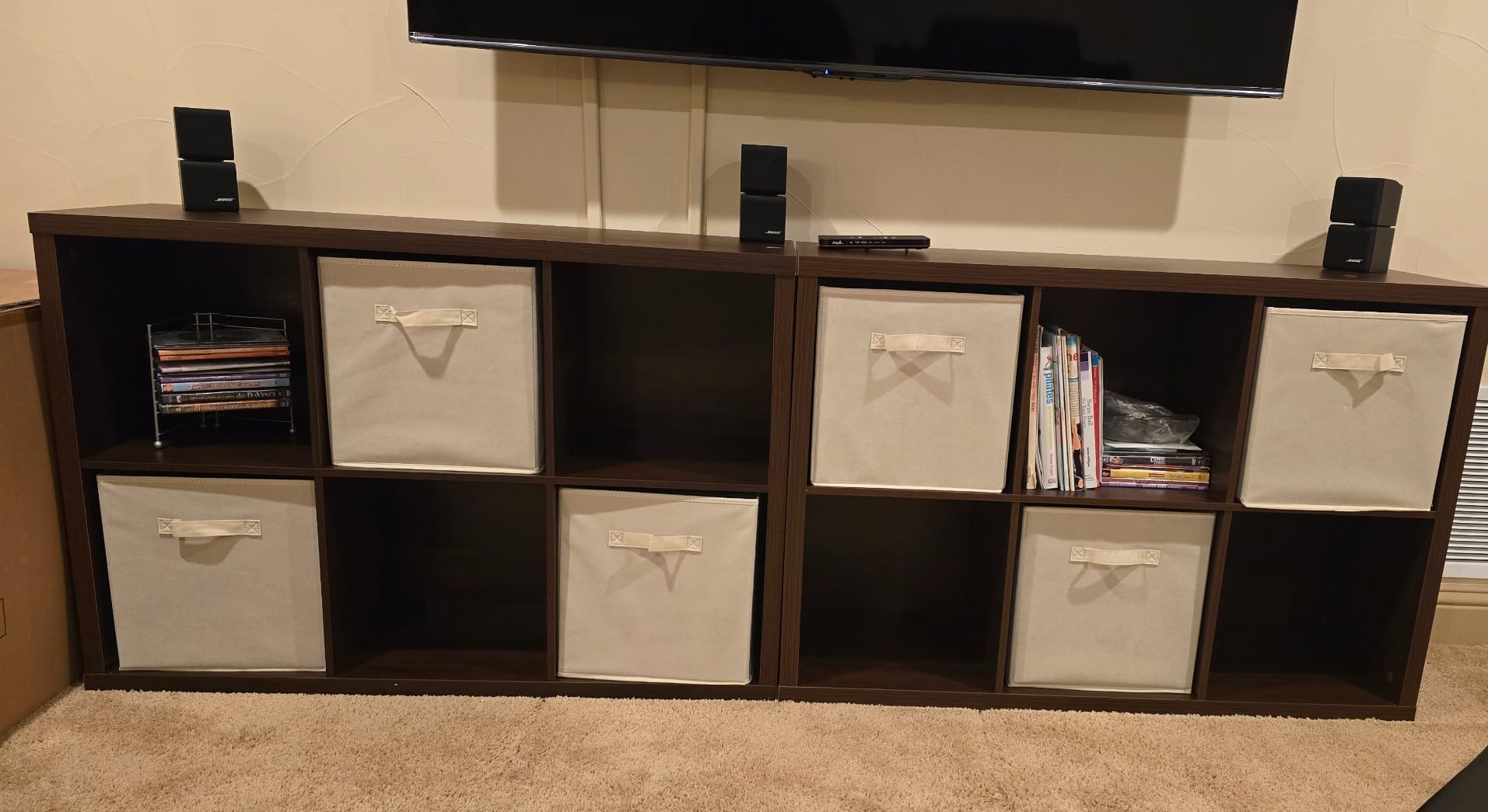 ClosetMaid 6 Cube Storage Shelf Organizer Bookshelf with Back Panel, Easy Assembly, Wood, White Finish customer photo 1