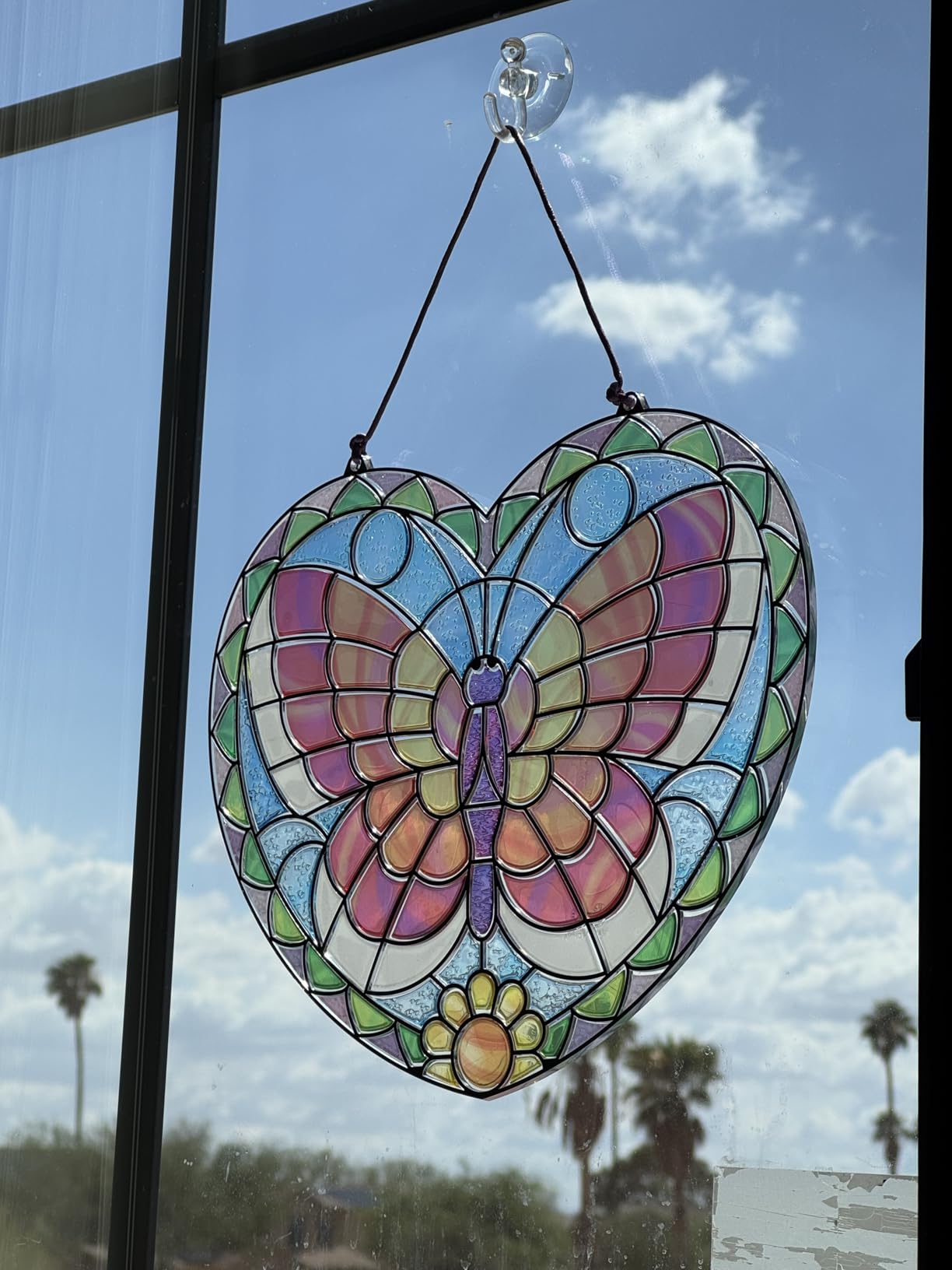 Melissa & Doug Stained Glass Made Easy Activity Kit: Butterfly - 140+ Stickers Kids Sticker Stained Glass Craft Kit; Sun Catchers for Kids Ages 5+ customer photo 1