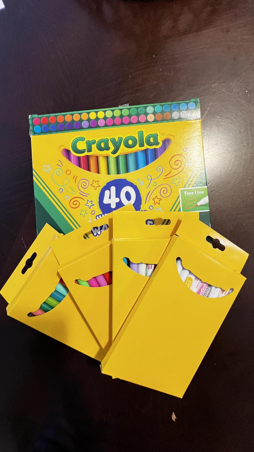 Crayola Ultra Clean Washable Markers (40ct), Teacher School Supplies for Kids, Broad Line Colored Markers, Coloring Book & Art Marker Set, Ages 3+ customer photo 1