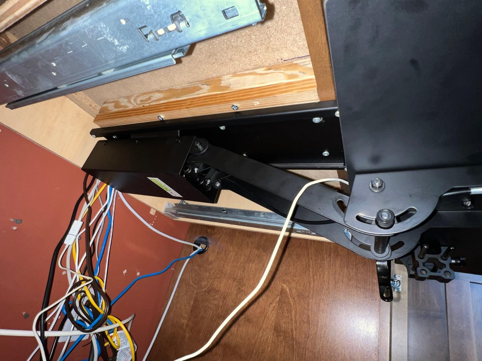 Uncaged Ergonomics KT2-b Under-Desk Adjustable Height & Angle Sit to Stand Up Keyboard Tray with negative tilt Best standing desk computer keyboard holder drawer customer photo 1