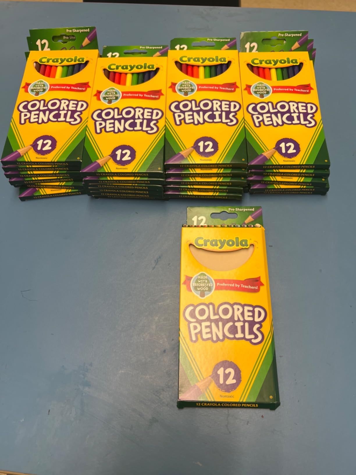 Crayola Bulk Colored Pencils for Kids (24pk) - 12 Assorted Colors, Art Supplies For Crafts & Coloring Books, Bulk Preschool & Kindergarten Classroom Supplies customer photo 1