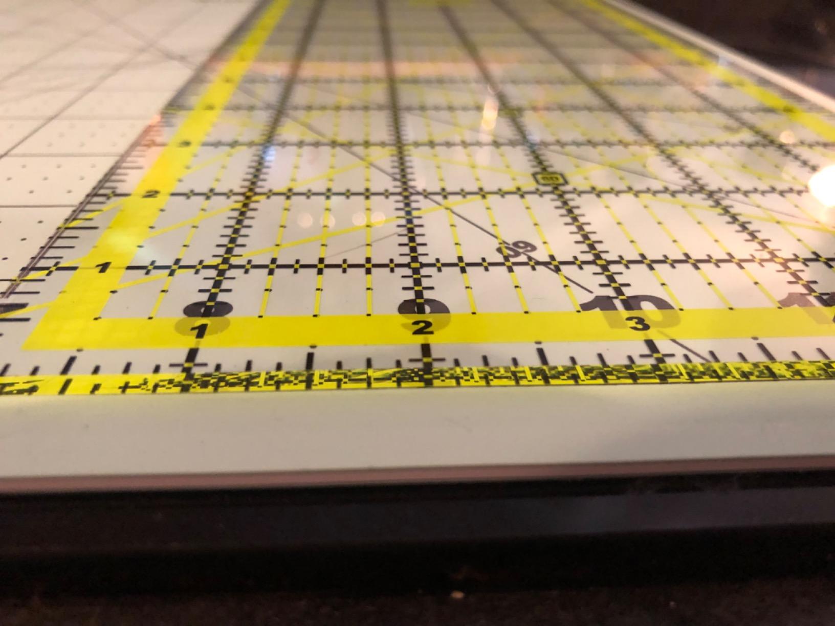 ARTEZA Quilting Rulers Set of 4, Acrylic Square Quilting Rulers for Sewing and Fabric Cutting, 4.5 x 4.5, 6 x 6, 9.5 x 9.5, 12.5 x 12.5 Inch, Dual-Color Grid, 30/45/60 Degree, 48 Non-Slip Rings customer photo 1