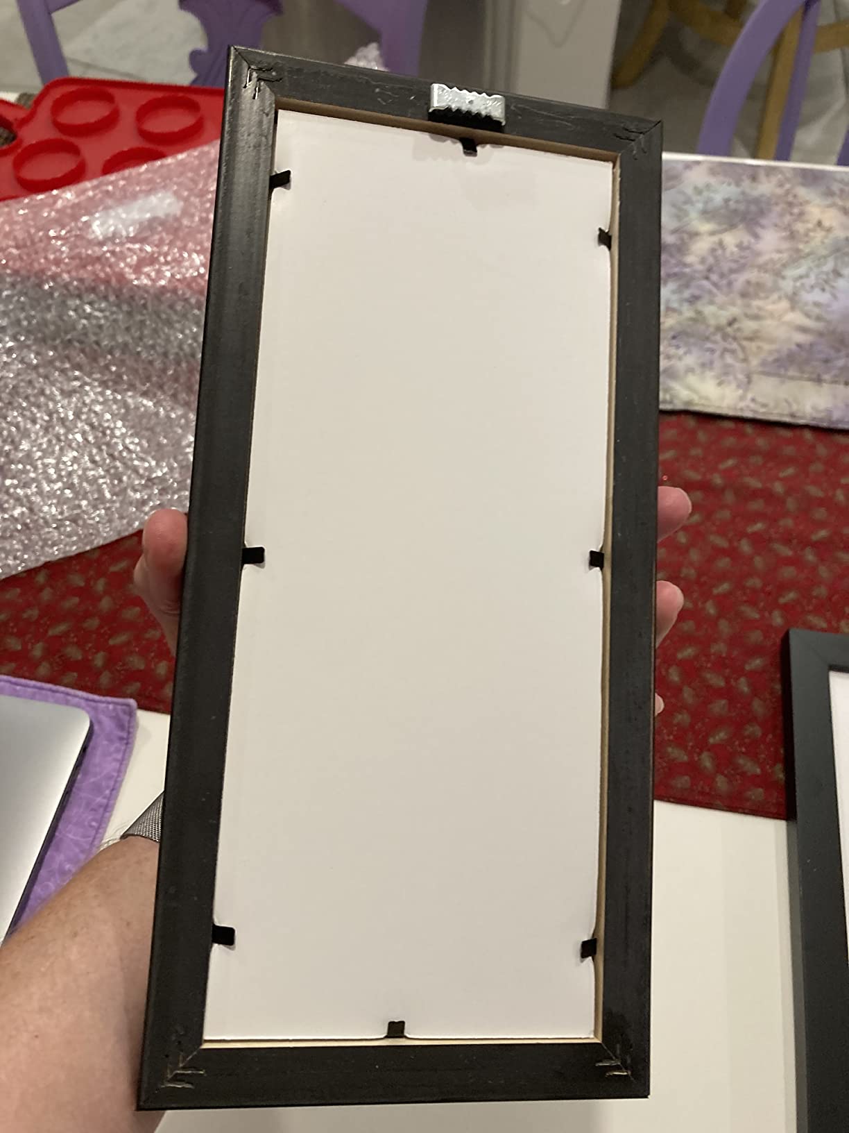 Poster Palooza 9x12 Frame Black Solid Wood Picture Frame, 0.75 Inch Moulding Width, Includes UV Acrylic Plexiglass, Foam Board Backing & Hanging Hardware customer photo 1