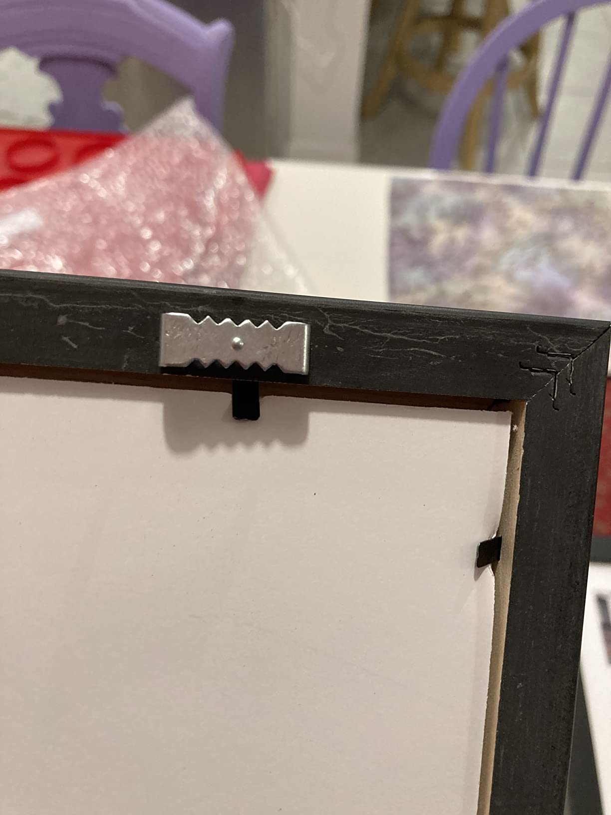 Poster Palooza 9x12 Frame Black Solid Wood Picture Frame, 0.75 Inch Moulding Width, Includes UV Acrylic Plexiglass, Foam Board Backing & Hanging Hardware customer photo 2