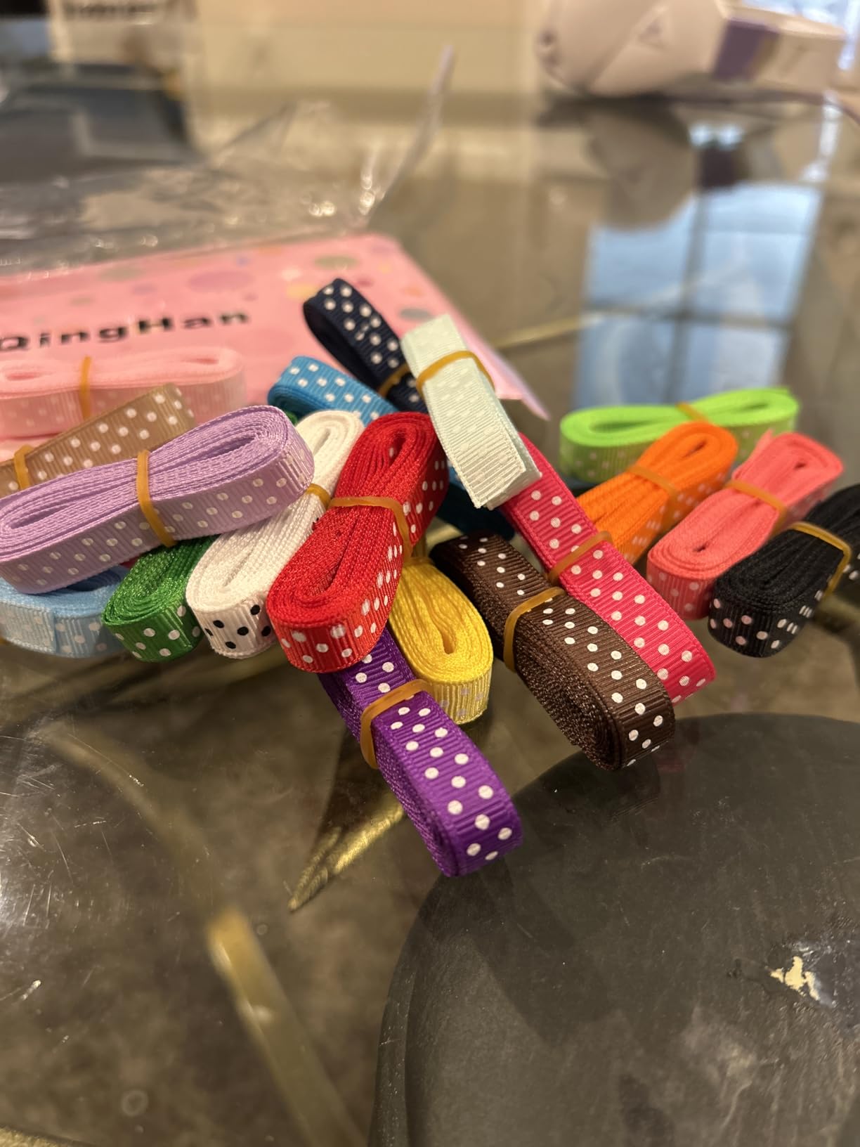 QingHan Grosgrain Ribbons for Crafts Gifts Wrapping 3/8