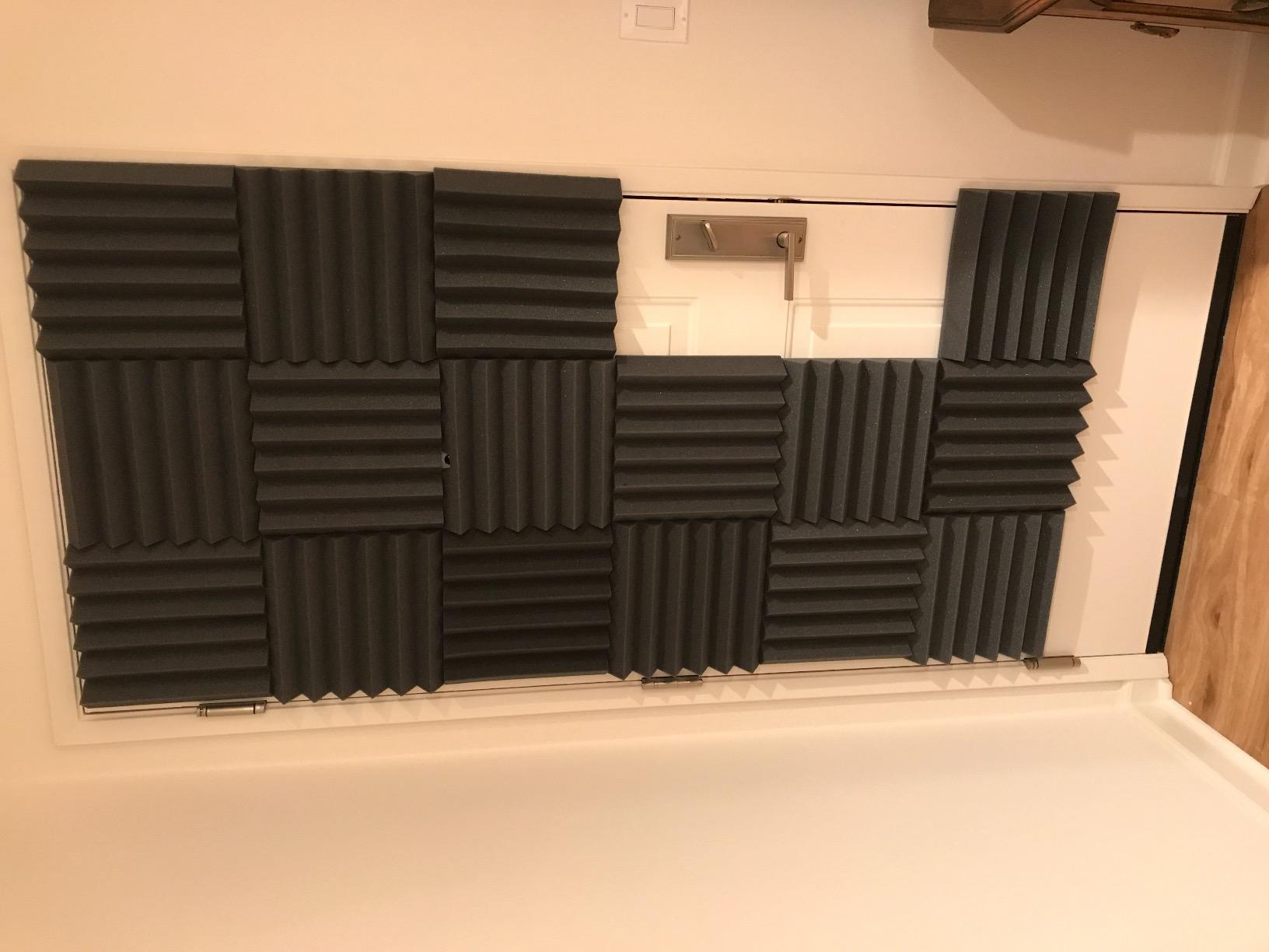 Professional Acoustic Foam Panels - Wedge Style 12x12x2