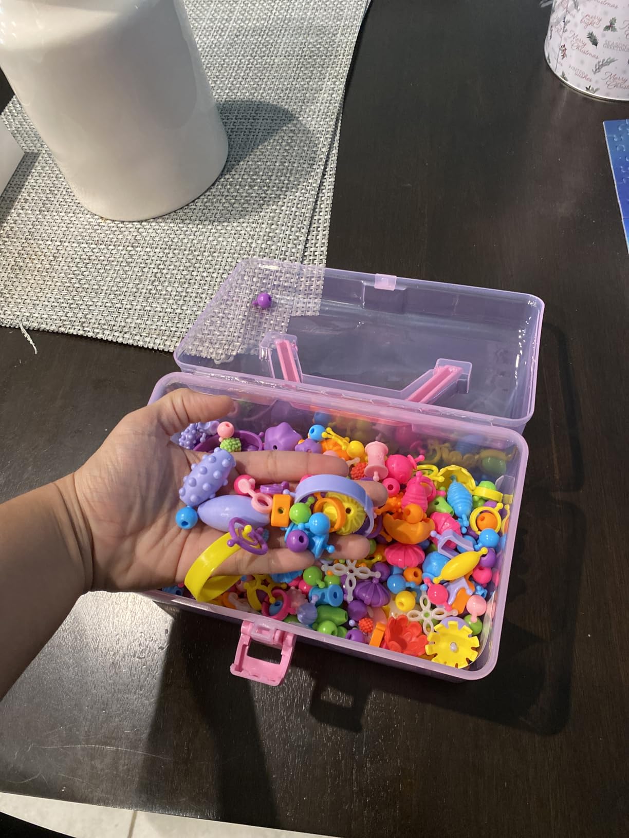 GILI Pop Beads - Jewelry Making Kit for 3-8 Year Old Little Girls - Arts and Crafts Toys for Kids Age 4-8yr - Necklace Bracelet Creativity Snap Set (500pcs) customer photo 2