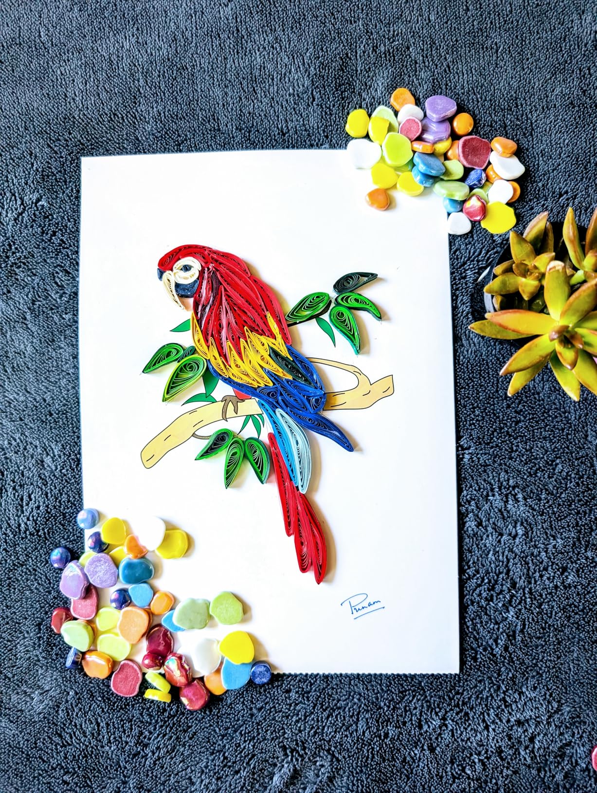All-in-One Paper Quilling Kit- 1860pcs 3mm/5mm/10mm Quilling Paper Strips with Electric Quilling Pen/Crimper/Comb Board, Complete Set for Beginners to Advanced Users, DIY Crafts & Classroom Teaching customer photo 1