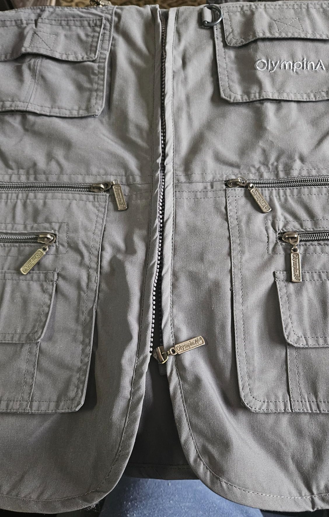 Gihuo Men's Fishing Vest Utility Safari Travel Vest with Pockets Outdoor Work Photo Cargo Fly Summer Vest customer photo 2