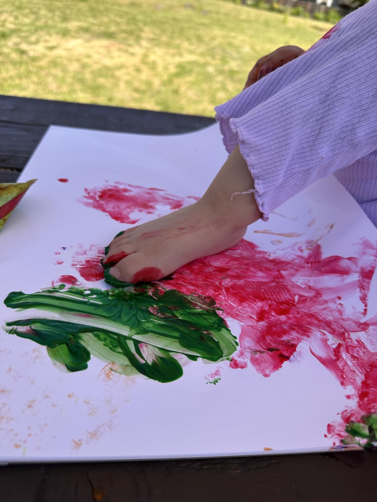 Crayola Washable Finger Paints (6 Pack), Toddler Arts & Crafts Supplies, Gifts for Kids, Ages 1, 2, 3 customer photo 2