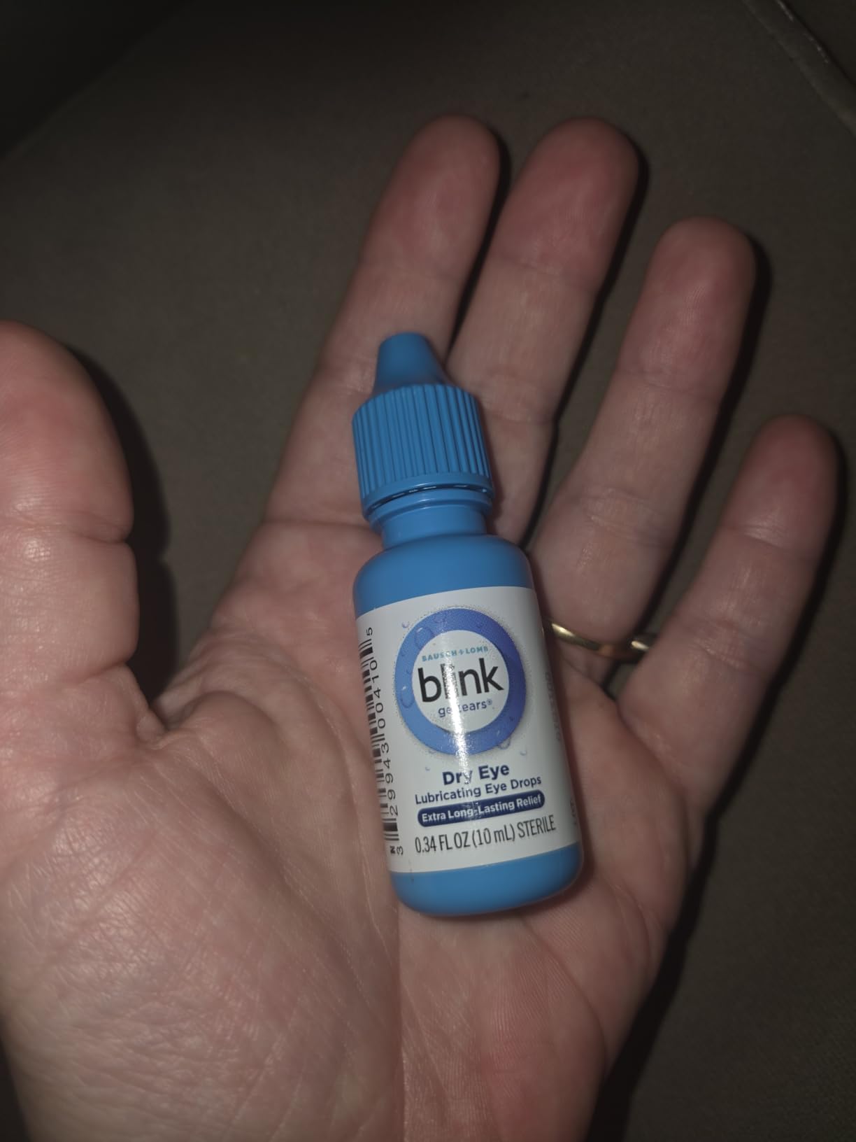Blink GelTears Eye Drops for Dry Eyes, Moisturizing & Soothing for Moderate to Severe Dry Eyes, 0.34 Fl Oz customer photo 1