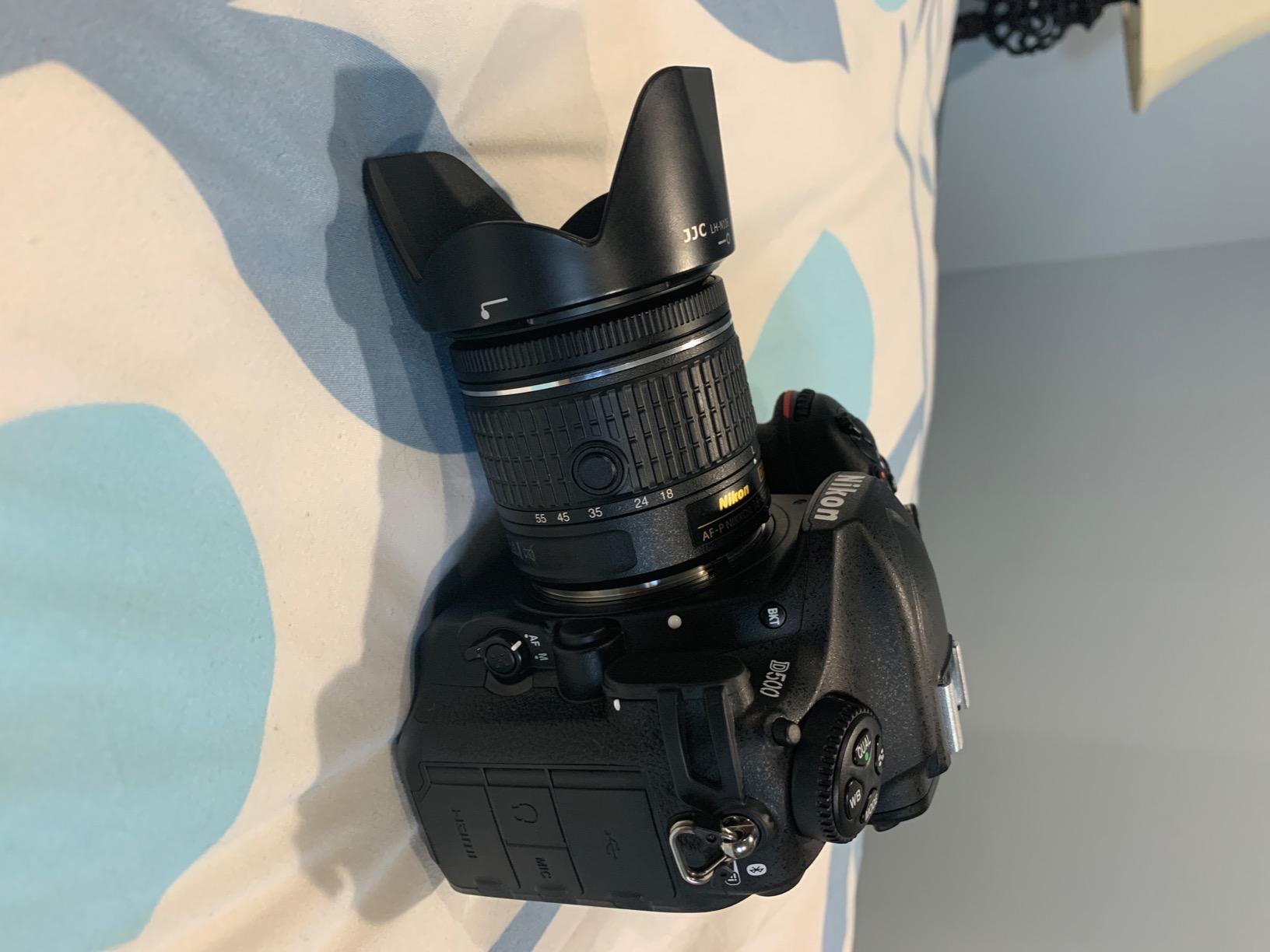JJC Reversible Lens Hood Shade for Nikon AF-S DX NIKKOR 55-300mm f/4.5-5.6G ED VR Zoom Lens on Nikon D3400 D3500 D5600 D7100 D7500 Replaces Nikon HB-57, Compatible with 58mm Filter and Lens Cap customer photo 1