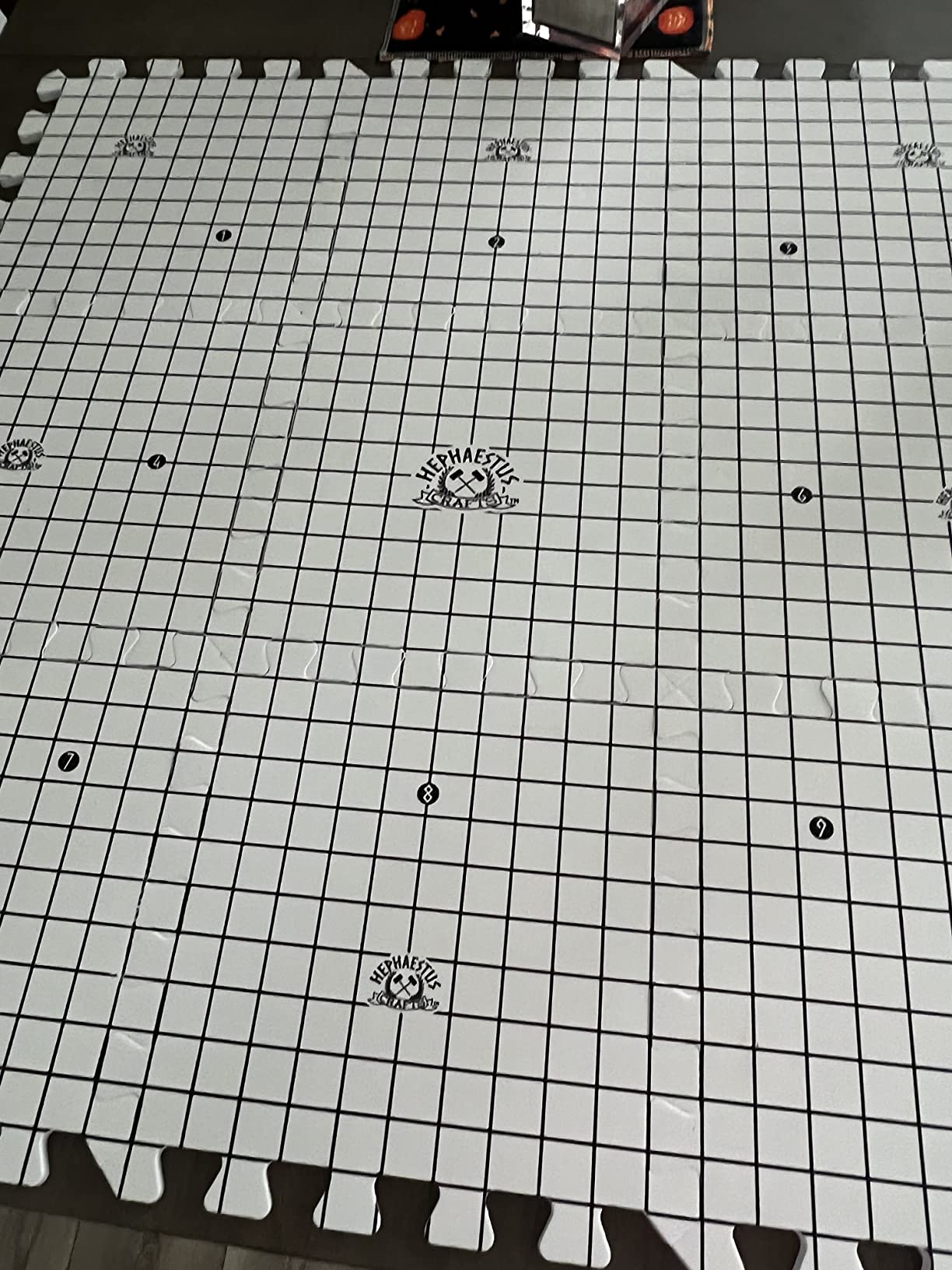 Hephaestus Crafts Blocking Mats for Knitting - Pack of 9 GRAY Blocking Boards with Grids for Needlepoint or Crochet. 150 T-pins customer photo 2